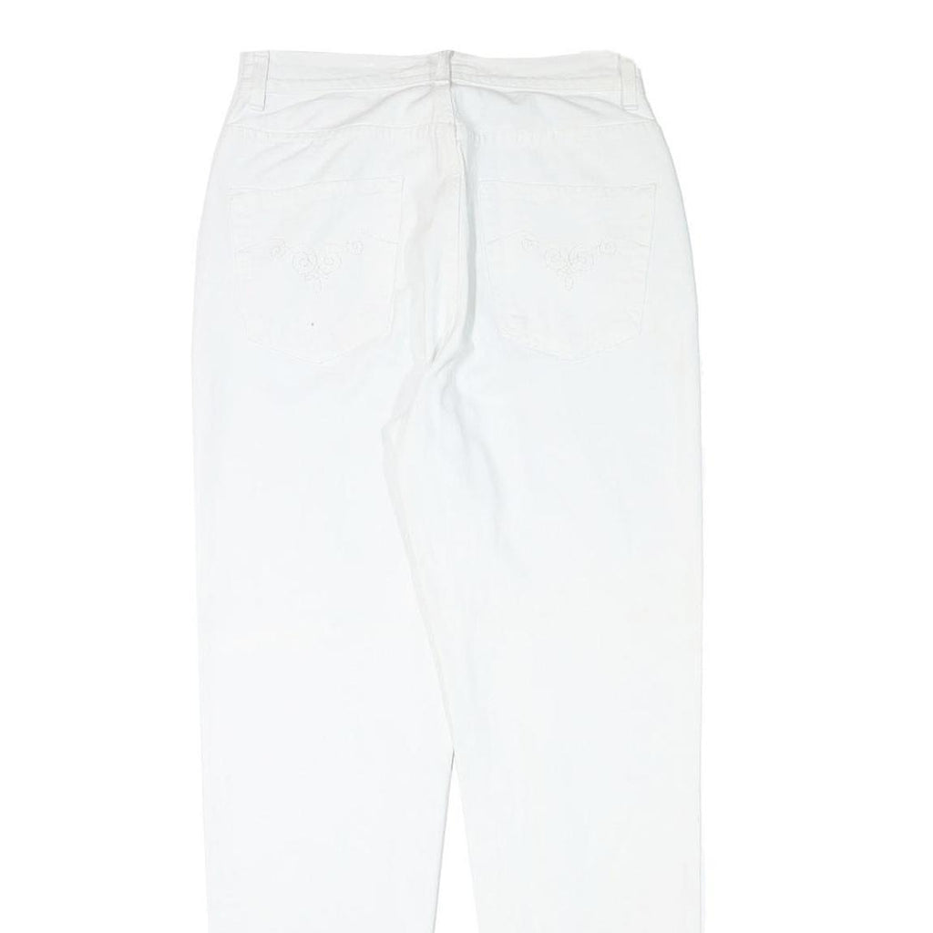 AUTHENTICS Womens Jeans White Relaxed Straight Denim W27 L29 Minimal Design