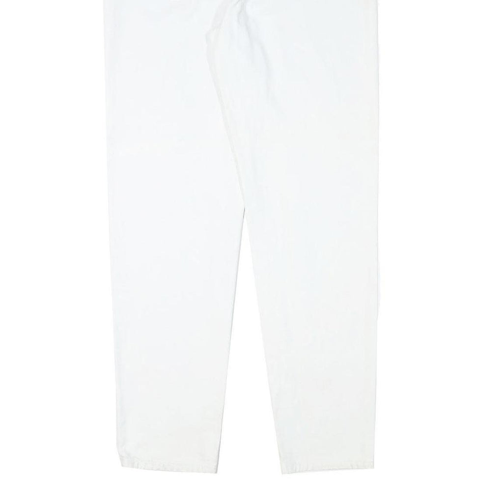 AUTHENTICS Womens Jeans White Relaxed Straight Denim W27 L29 Minimal Design