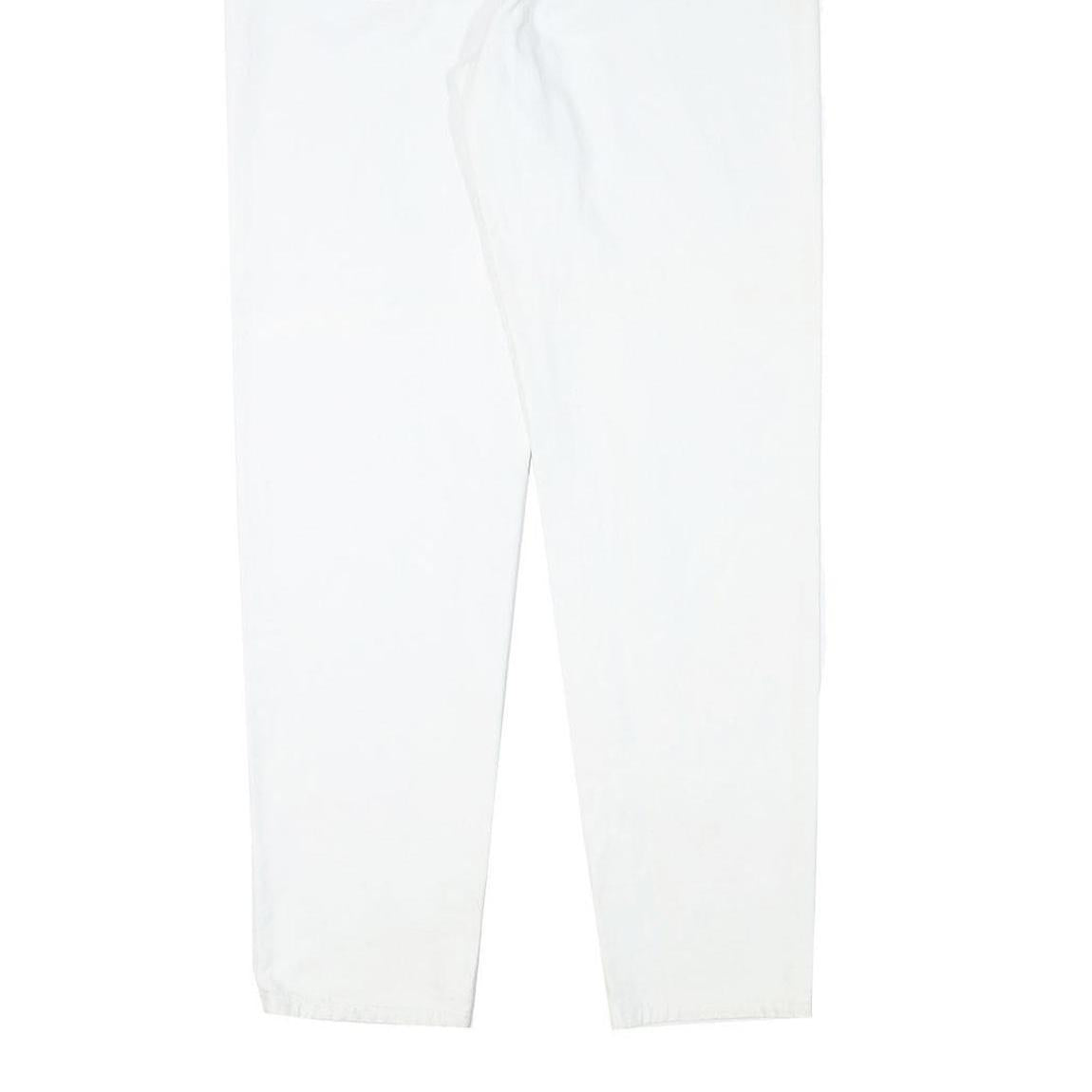 AUTHENTICS Womens Jeans White Relaxed Straight Denim W27 L29 Minimal Design