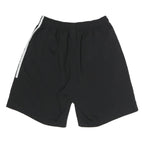 ADIDAS Mens Black Casual Shorts M W28 Polyester Sports Style with Stripes