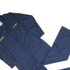 GOLDEN MFG. CO. Mens Navy Cotton Blend Straight Fit Dungarees S W38 L28 Workwear