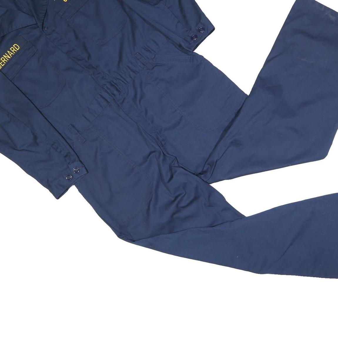 GOLDEN MFG. CO. Mens Navy Cotton Blend Straight Fit Dungarees S W38 L28 Workwear