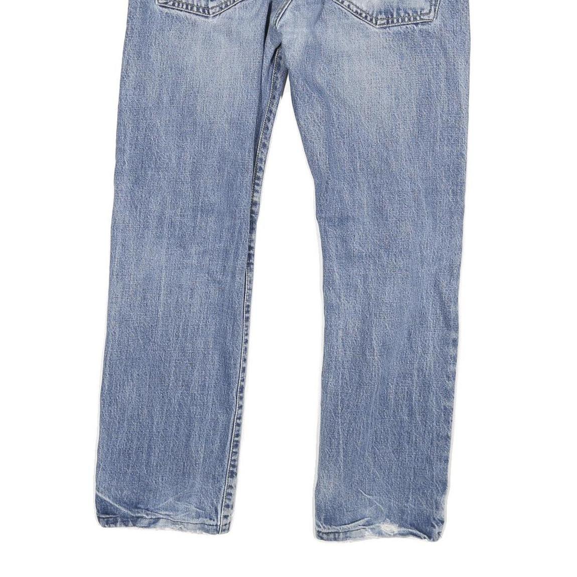 CARHARTT Mens Slim Blue Denim Slim Jeans W30 L27 Cotton Blend Zip Pocket