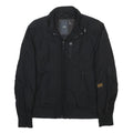 GSTAR Womens Black Classic Zip Jacket M Polyester Blend Plain Lightweight Casual