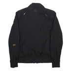 GSTAR Womens Black Classic Zip Jacket M Polyester Blend Plain Lightweight Casual