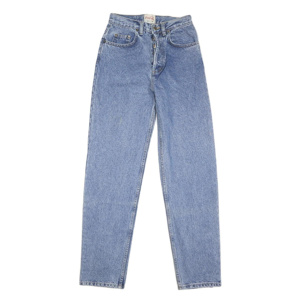 COCA COLA Mens Regular Fit Jeans Blue Denim Cotton Blend Button W36 L31 Classic