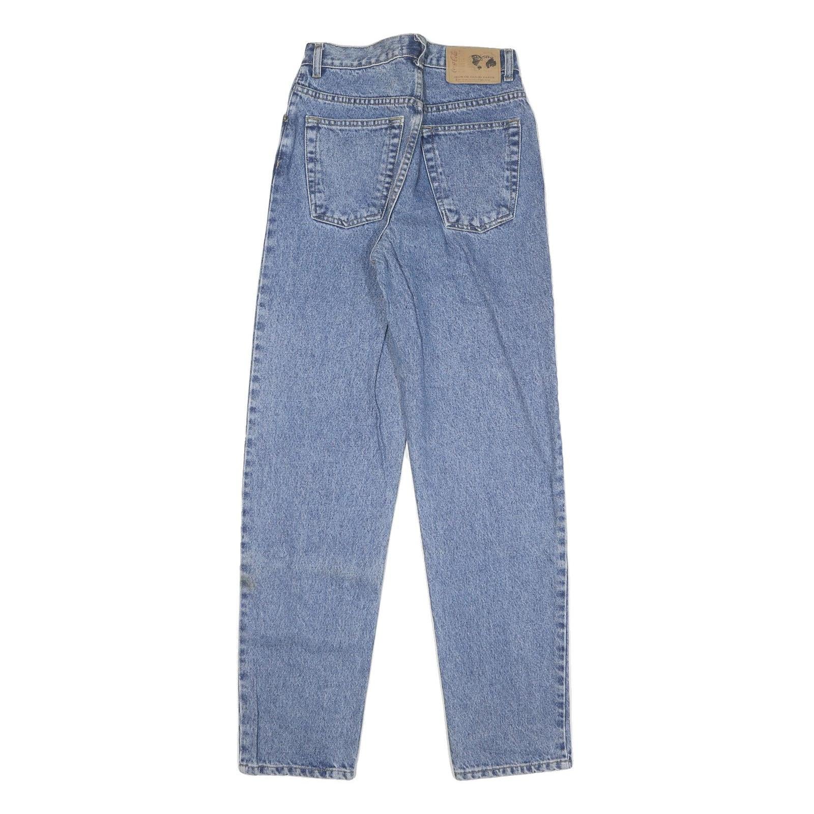 COCA COLA Mens Regular Fit Jeans Blue Denim Cotton Blend Button W36 L31 Classic