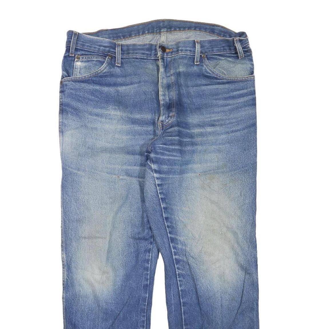 DICKIES Mens Regular Fit Blue Denim Jeans Cotton Blend W38 L30 Zip Pockets