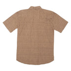 Mens Shirt Brown Crazy Pattern S