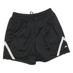 ADIDAS Mens Black Basketball Casual Shorts L W32 Polyester Blend Drawstring