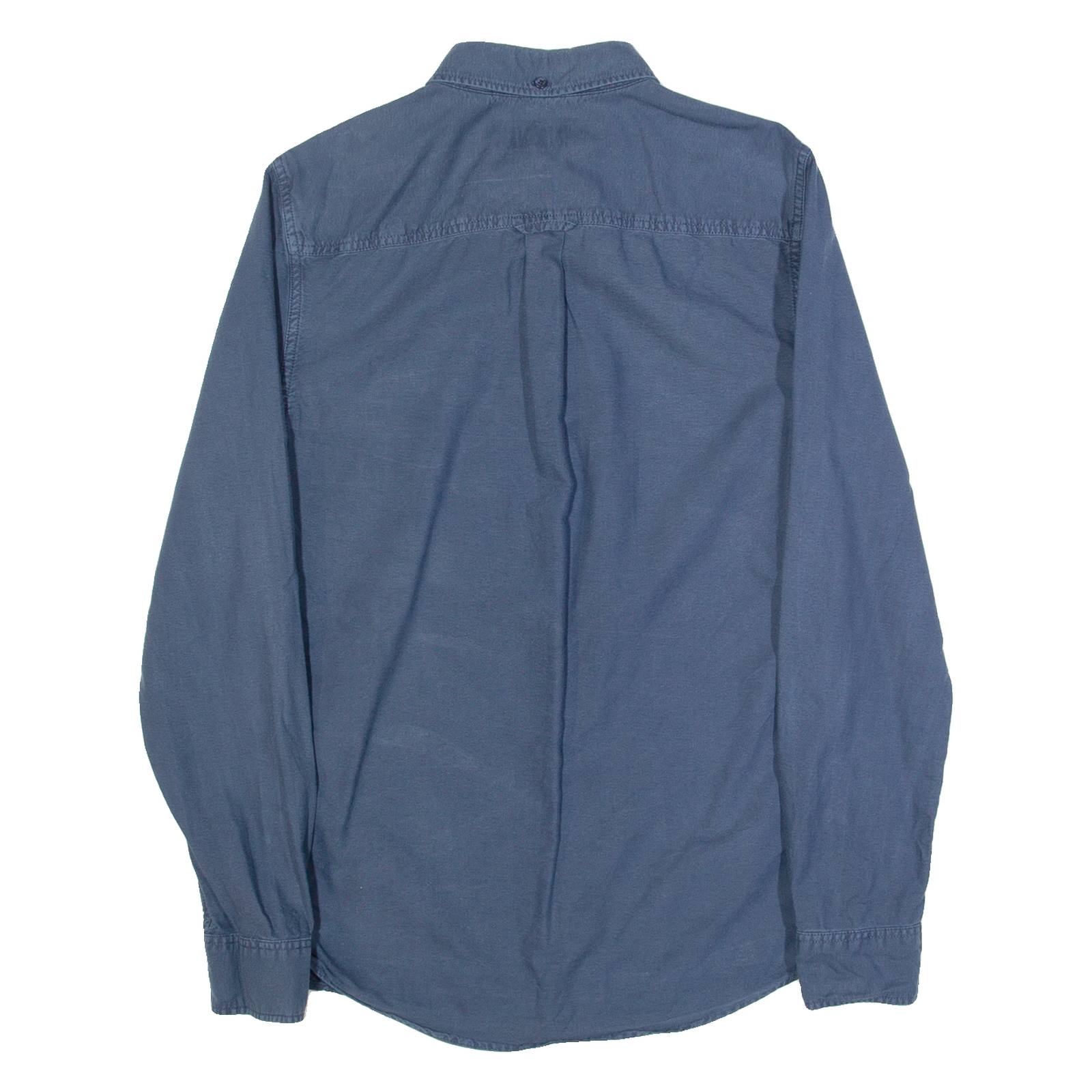 JACK WILLS Mens Plain Shirt Blue Long Sleeve XS