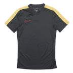 NIKE Womens Black & Yellow T-Shirt S Short Sleeve Crew Neck Lightweight