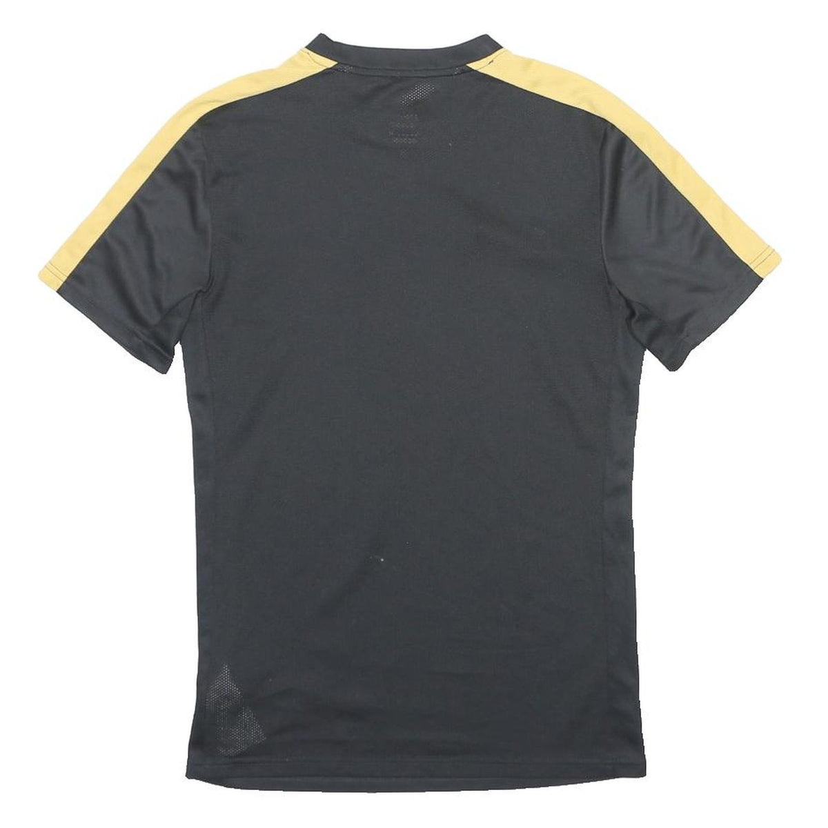 NIKE Womens Black & Yellow T-Shirt S Short Sleeve Crew Neck Lightweight