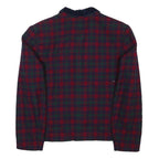 PENDLETON Womens Red & Green Wool Blend Check Jacket UK 14 Button Closure