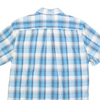 TOMMY HILFIGER Mens Blue White & Navy Check Shirt M Classic Fit Cotton Blend