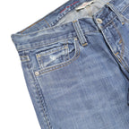 LEVI'S 522 Womens Jeans Blue Regular Flared Denim Medium W26 L32 Classic Cotton