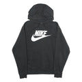 NIKE Mens Black Hoodie L Cotton Blend Pullover Sweatshirt Casual