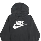 NIKE Mens Black Hoodie L Cotton Blend Pullover Sweatshirt Casual
