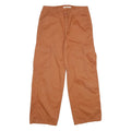 LEVI'S Womens Cotton Blend Relaxed Cargo Trousers Brown W32 L29 Casual Zip