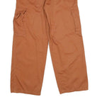 LEVI'S Womens Cotton Blend Relaxed Cargo Trousers Brown W32 L29 Casual Zip