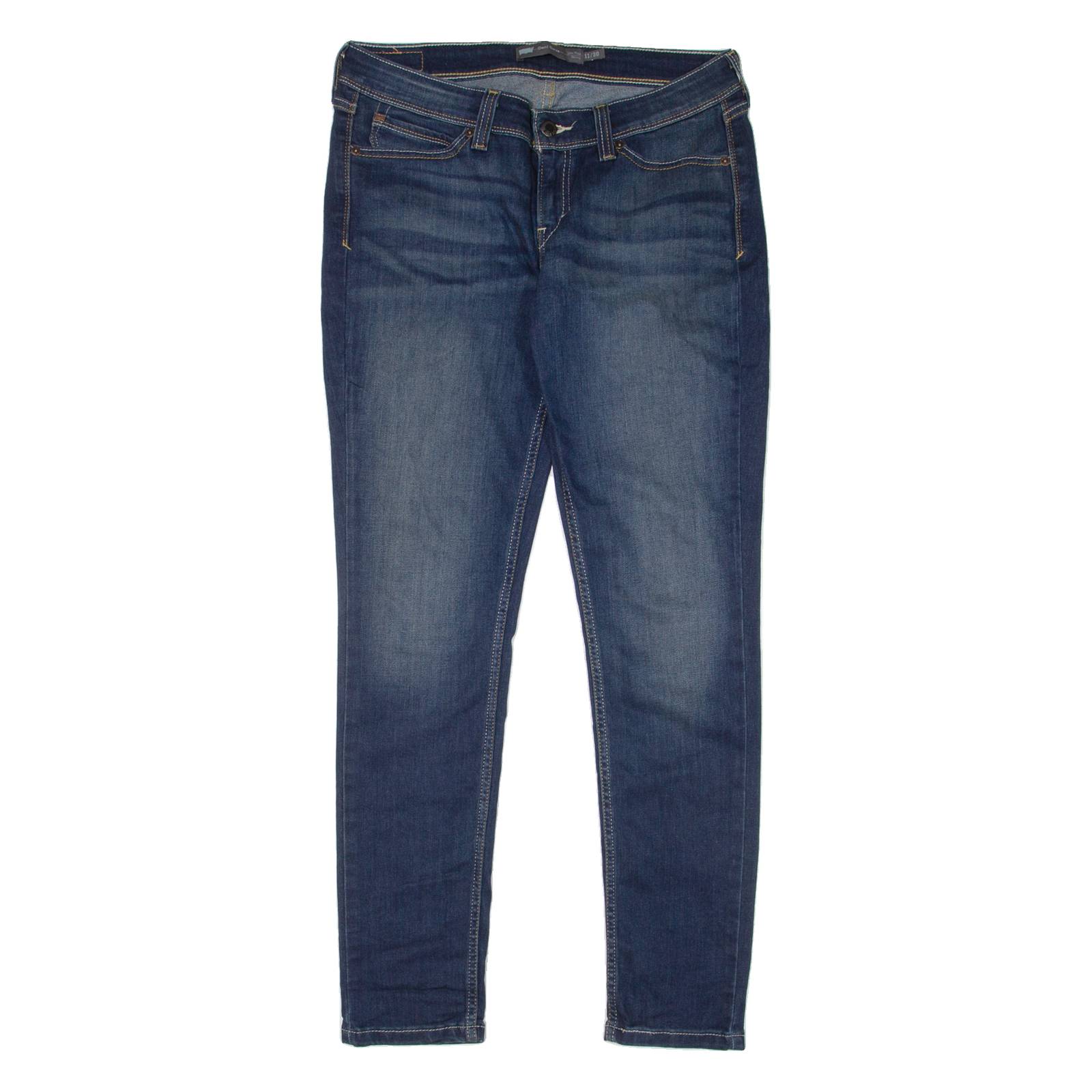 LEVI'S Low Rise Womens Jeans Blue Slim Skinny Stone Wash W30 L32