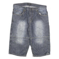 CANDA Mens Denim Blue Casual Shorts XL W32 Cotton Blend Comfortable Fit