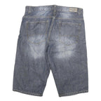 CANDA Mens Denim Blue Casual Shorts XL W32 Cotton Blend Comfortable Fit