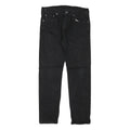 LEVI'S 502 Mens Jeans Black Slim Straight Denim Raw W30 L28 Zip Closure