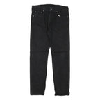 LEVI'S 502 Mens Jeans Black Slim Straight Denim Raw W30 L28 Zip Closure