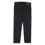 LEVI'S 502 Mens Jeans Black Slim Straight Denim Raw W30 L28 Zip Closure