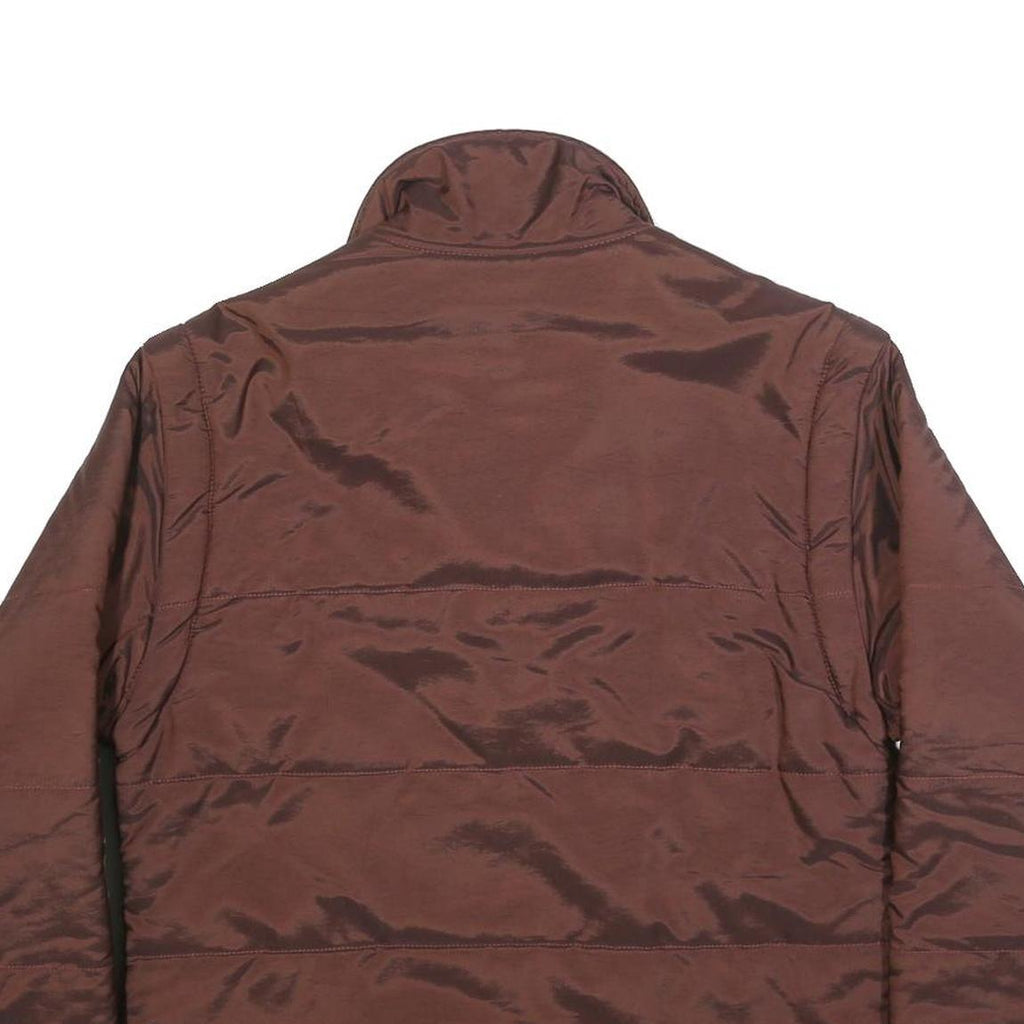 MULBERRY Womens Brown Jacket M Synthetic Plain Zip Casual Comfortable Stylish