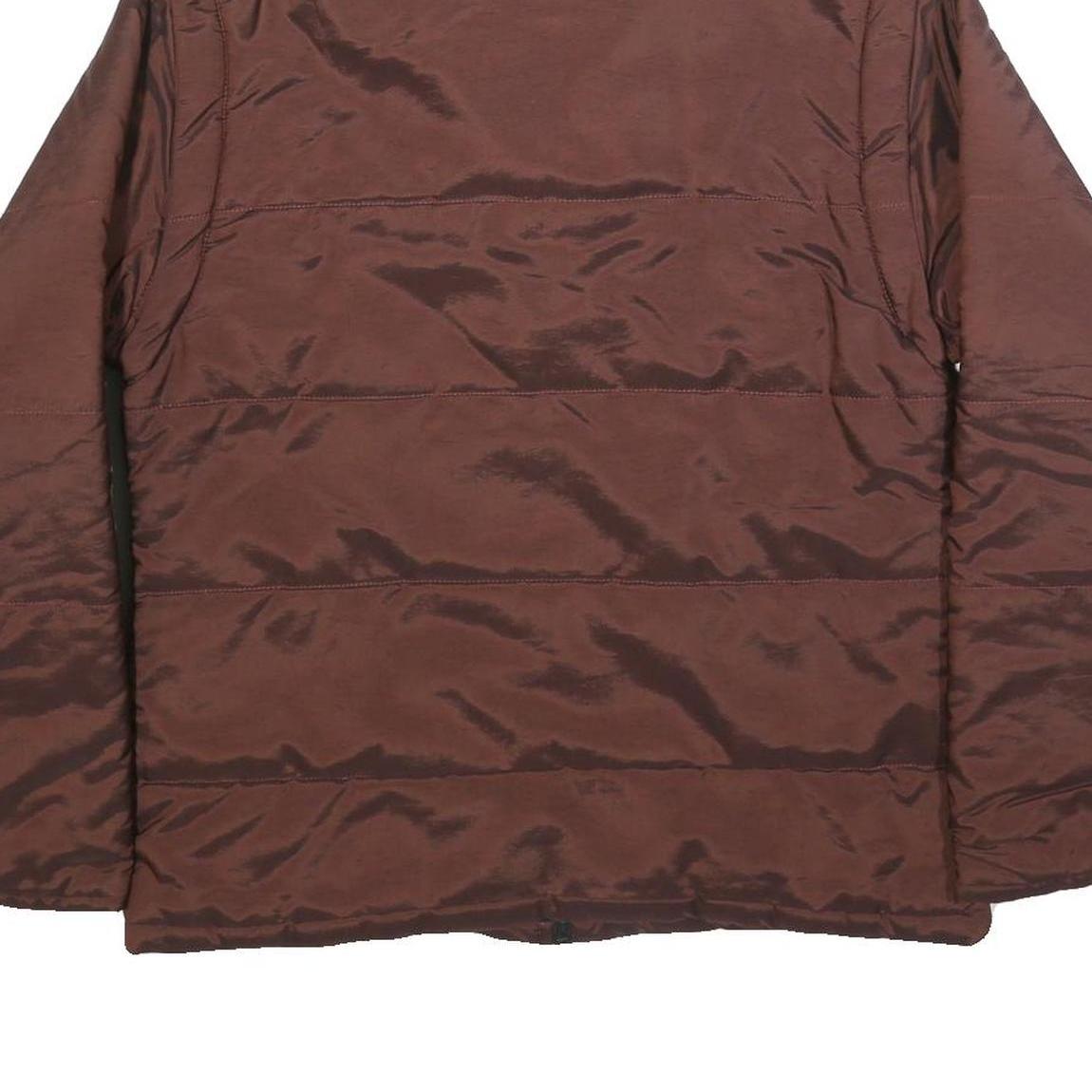 MULBERRY Womens Brown Jacket M Synthetic Plain Zip Casual Comfortable Stylish