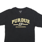 OLD VARSITY BRAND Mens Black Purdue Boilermakers Graphic T-Shirt L Short Sleeve