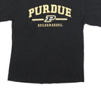 OLD VARSITY BRAND Mens Black Purdue Boilermakers Graphic T-Shirt L Short Sleeve