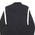 NIKE Mens Black & White Sports Zip Jacket S Polyester Athletic Activewear