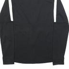 NIKE Mens Black & White Sports Zip Jacket S Polyester Athletic Activewear