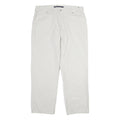 NAUTICA Mens Regular Fit Cream Cotton Trousers W36 L30 Casual Zip Pocketed