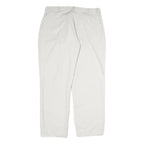 NAUTICA Mens Regular Fit Cream Cotton Trousers W36 L30 Casual Zip Pocketed