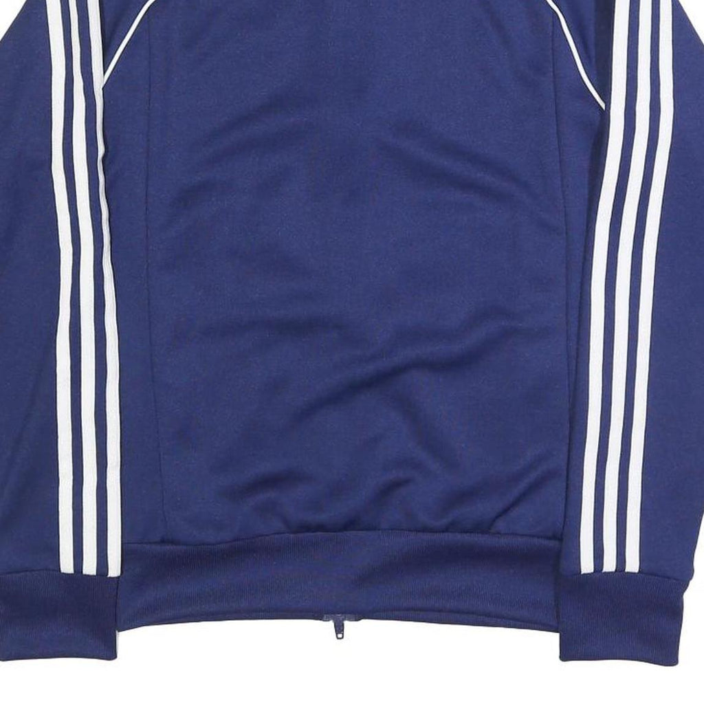 ADIDAS Mens Blue Track Jacket XS Polyester Plain Zip Athletic Casual Sportswear