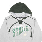 CI SPORT Mens Grey & Green Texas Stars Pullover Hoodie M Sportswear Sweatshirt