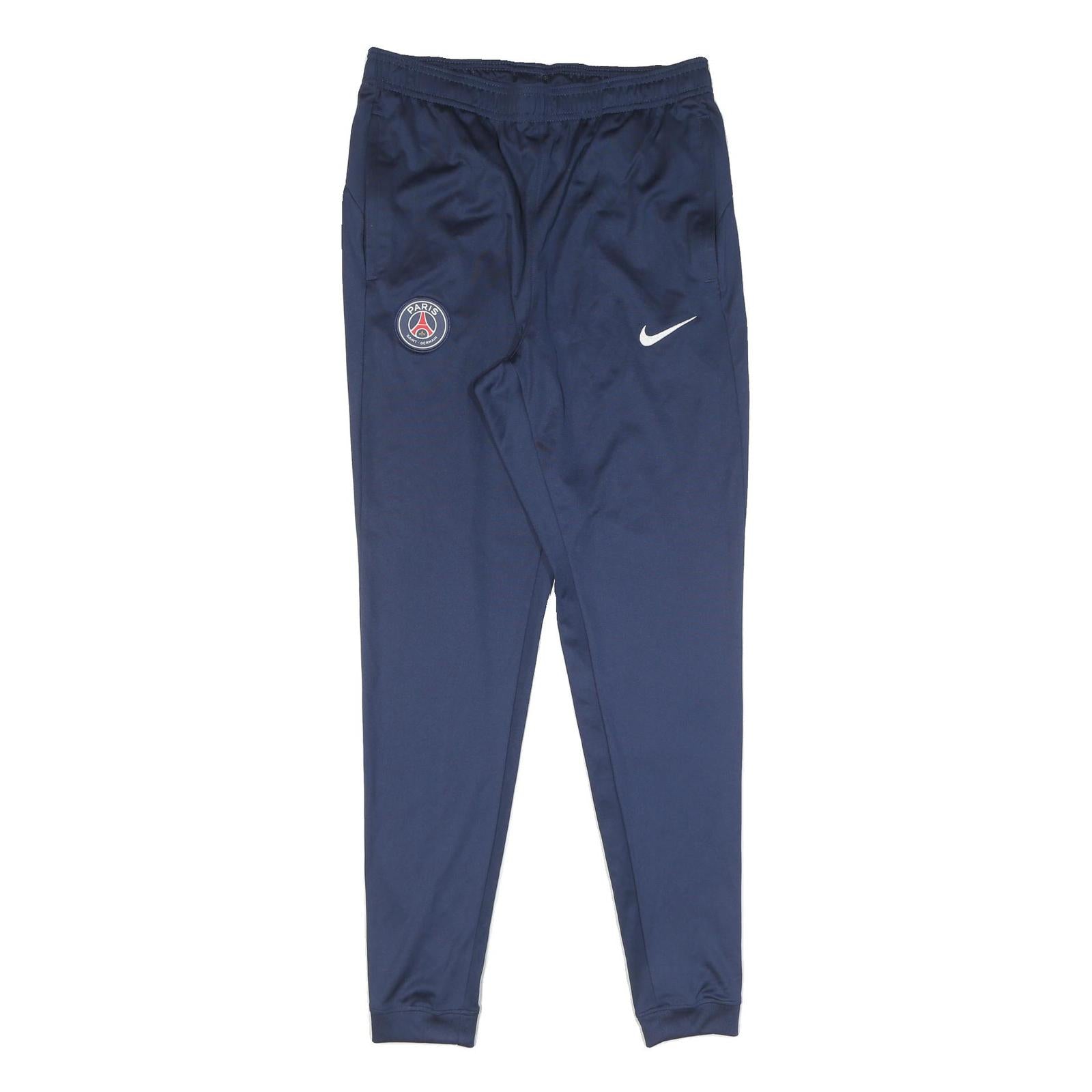 NIKE Mens Joggers Navy Blue Slim Tapered M W30 L28 Paris Saint Germain Football