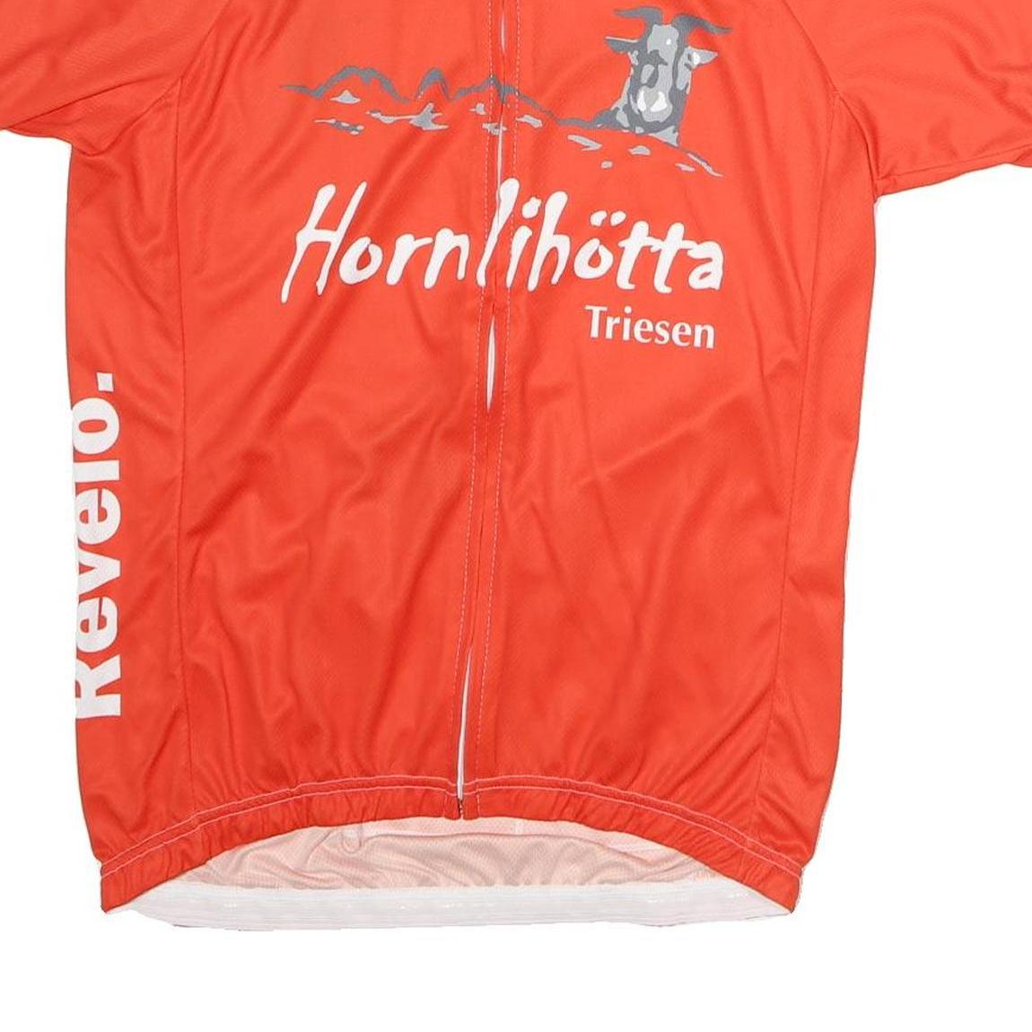 ESJOD Mens Red & Grey Cycling Jersey L Short Sleeve Crew Neck Sportswear