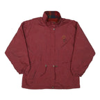 NORTHERN SUN Womens Red Jacket L Polyester Blend Plain Zip Casual Outdoor