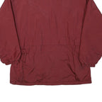 NORTHERN SUN Womens Red Jacket L Polyester Blend Plain Zip Casual Outdoor