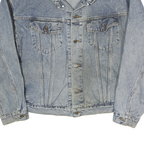 LEVI'S Mens Blue Denim Jacket XL Cotton Classic Button Closure Casual