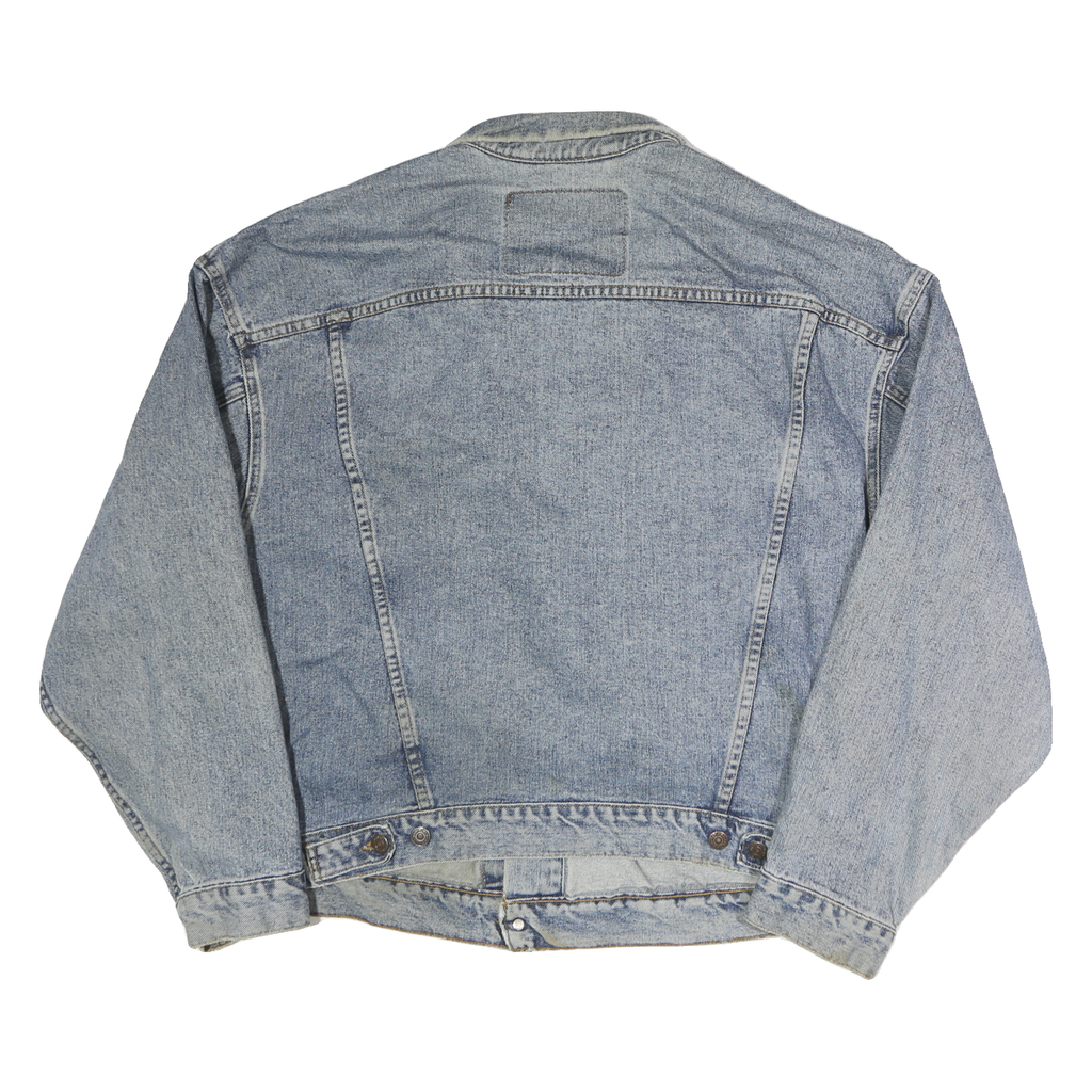 LEVI'S Mens Blue Denim Jacket XL Cotton Classic Button Closure Casual