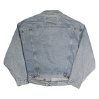 LEVI'S Mens Blue Denim Jacket XL Cotton Classic Button Closure Casual