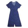 MINT VELVET Womens Blue & Black Playsuit Viscose Blend UK 14 Casual Fit Short
