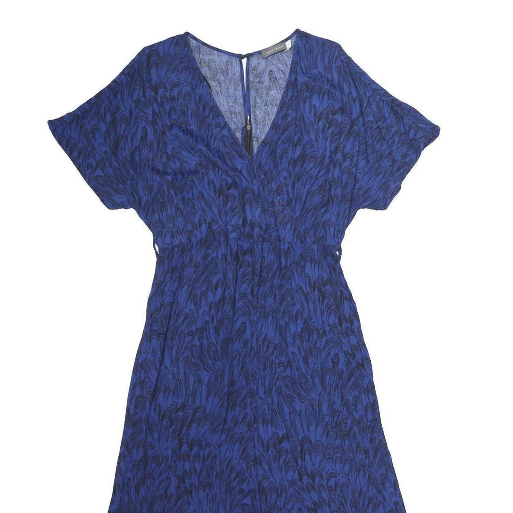 MINT VELVET Womens Blue & Black Playsuit Viscose Blend UK 14 Casual Fit Short