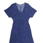 MINT VELVET Womens Blue & Black Playsuit Viscose Blend UK 14 Casual Fit Short